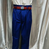 库存退役65式74式的确良蓝色裤子老款真品老货老兵纪念聚会