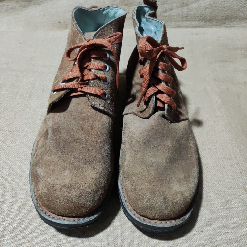 Vintage Classic 1970S to 1980S No. 46 Civilian Suede Leather Shoes, Old Stock Vintage Classic 1970S to 1980S No. 46 Civilian Suede Leather Shoes, Old Stock