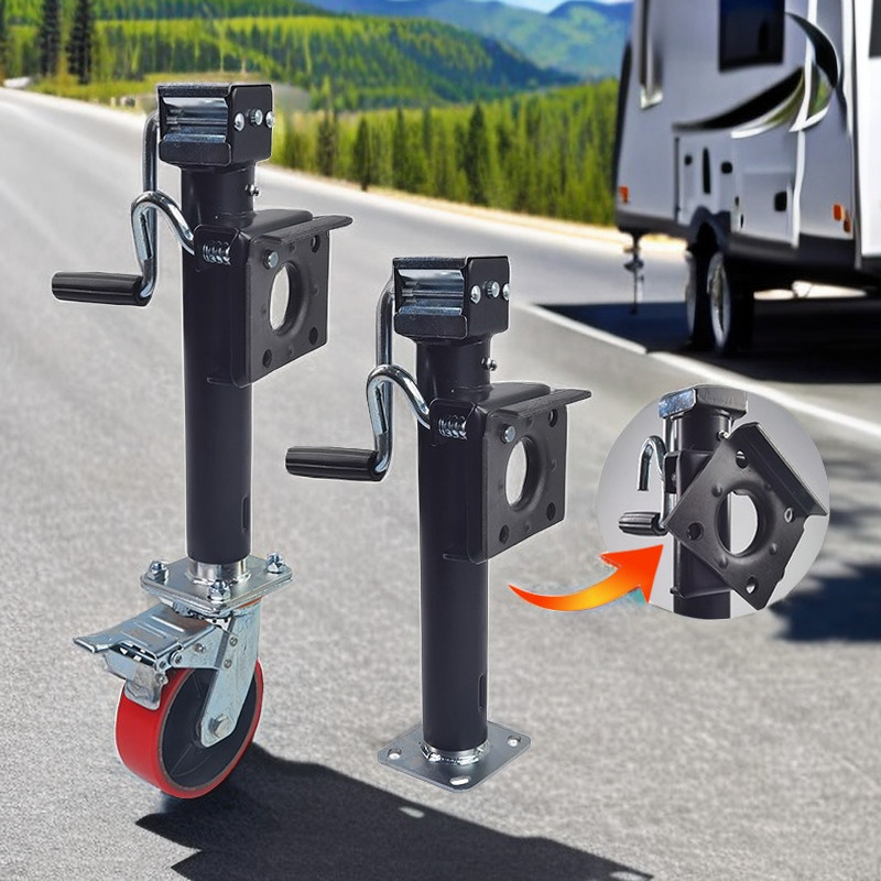 手回し式トレーラージャッキトレーラーRV駐車脚ラック補助サポートリフティングバランスブラケットガイドホイール