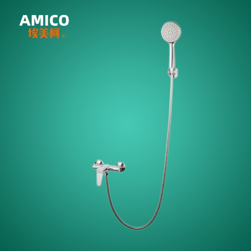 Emekke LG813 full copper bathtub Two-link faucet shower water mixing valve shower head shower suit hand spray hot and cold tap-Taobao