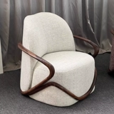 Итальянский минималистский Giorgetti Hug Hug Стул Североамериканский черный грецкий орех оригинальный одиночный диван балконы повседневное кресло