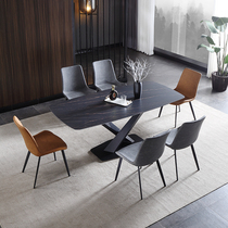 Italian minimalist rock tables modern simple luxury household small household dining table Norius in the wind square dining table