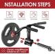 Barbell bar barrel gun rack mine rack barbell explosive core strength deadlift rowing back latissimus pull up bar