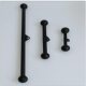 Hollow LAOSHU DIY Fitness Equipment Accessories Pull Rod Two-Head Three-Head High and Low Narrow Distance Wide Spacing Pull Back Rod Rowing
