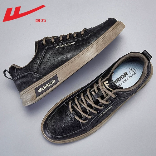 Warrior, обувь, универсальные спортивные туфли для отдыха для черной кожи, трендовые рабочие кроссовки
