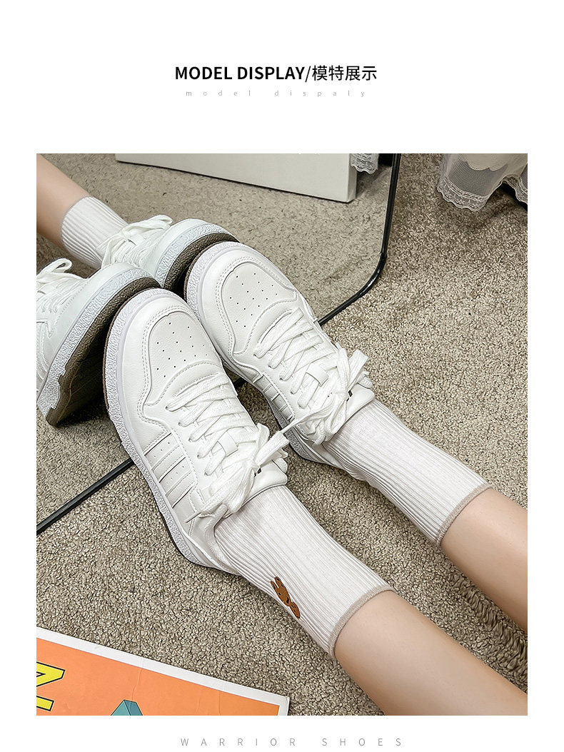 обувь на тонкой подошве ( для скейтборда ) 回力女鞋小白鞋女2024新款秋季鞋子女ins潮百搭鞋子小众运动板鞋 Warrior