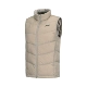 Li Ning ngắn xuống vest nam chạy loạt áo ấm đứng cổ áo xám nam vịt thể thao - Áo thể thao