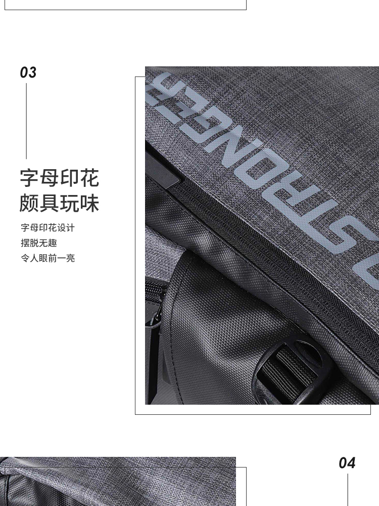 Túi đeo vai nam Li Ning 2019 mới đào tạo loạt ba lô túi thể thao sinh viên ABSP388 - Ba lô ba lô chống gù