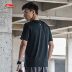 Li Ning áo thun ngắn tay nam hàng loạt đào tạo mới cổ tròn Áo sơ mi nam thể thao mùa hè - Áo phông thể thao áo thun nam thể thao Áo phông thể thao