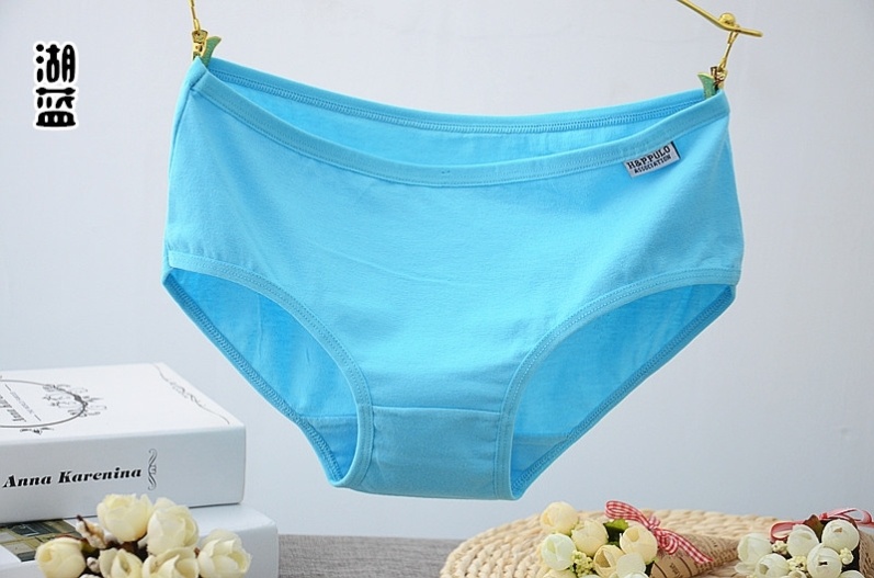 Womens đồ lót bông quần lót womens giữa eo cỡ lớn phía Nhật Bản cute girl kẹo màu thở quần short tam giác.