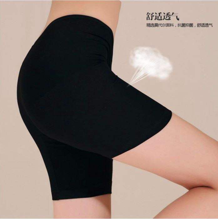 quần lót womens bông trung niên eo cao cỡ lớn bằng phẳng góc quần short chất béo mm mẹ bốn-góc quần quần an toàn chống ánh sáng