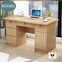 Desk with key home adult study office small table with drawer with lock home bedroom