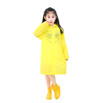 Childrens raincoat baby kindergarten boys and girls cute breathable raincoat primary school waterproof with school bag