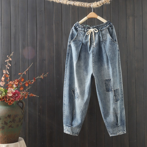 Весенние штаны, джинсы, 2021 года, свободный прямой крой, высокая талия, по фигуре