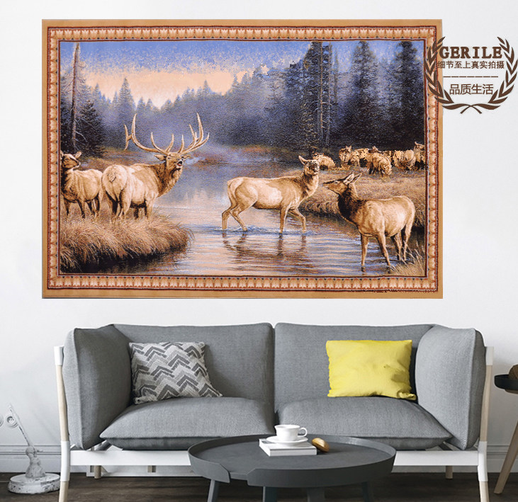 Manufacturers direct Mongolia pure wool carpet in tapestry water for living room library restaurant decoration blanket