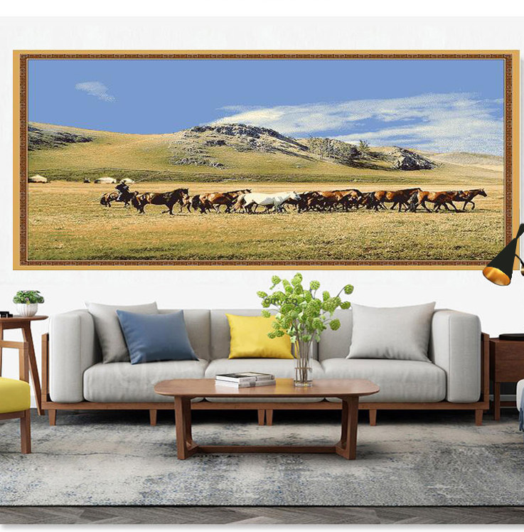 Direct selling Mongolia pure wool wool knitting stereo study room office decorated grassland pastoral Matthew Tapestry Carpet