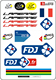xe đạp thăng bằng jianer- h5 Tour de France xe đạp sticker màu xe đạp leo núi cá nhân dán xe trang trí cơ thể đường xe đạp trẻ em cân bằng khung xe dán - Smart Scooter xe thăng bằng loại nào tốt