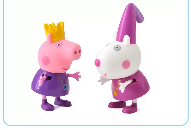 Chính hãng Peggy Peppa Pig Cô bé Pepe Lợn Chơi Nhà Đồ chơi Nam và Nữ Quà tặng 3 đồ chơi người nhện