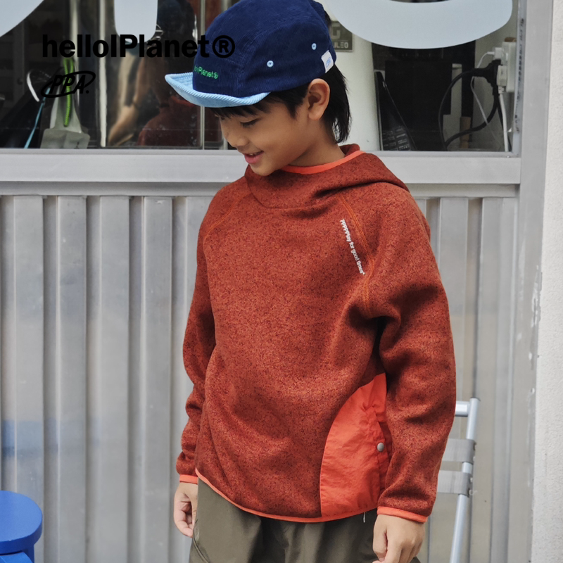 Now Ppapa Fire Rock Velvet Anti-Static Hooded Polar Fleece Children's Long-Sleeved Warm Fleece Sweatshirt 1013160