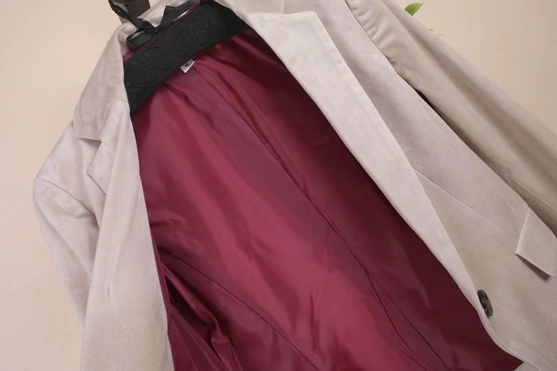 2018 thu mới đi lại phiên bản Hàn Quốc của vải nhung hoang dã màu be dài tay phù hợp với áo khoác nữ nhỏ phù hợp bộ vest nữ công sở cao cấp