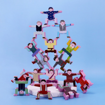  Hercules stacking music building blocks Childrens balance challenge Stacking high building blocks stacking Arhat educational toy Push tower game