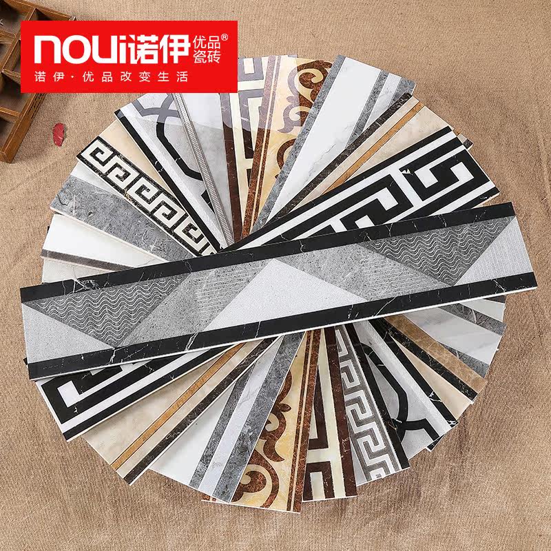 Wave Punch Line 150x800 Crystalized Thickened Living Room Dining Hall Wave Lead Foot Line Walking Sideline Styling Parquet Floor Tiles