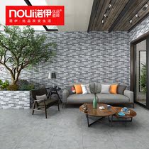 Villa exterior wall brick Outdoor balcony tile Antique flower brick Cultural stone Masonry wall brick 300x600
