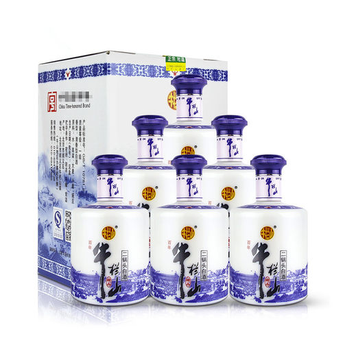 牛栏山 青花瓷特制精品清香型50度二锅头白酒450ml*6瓶