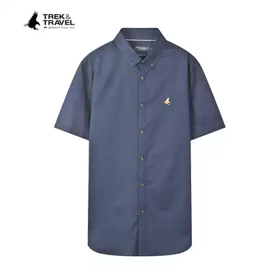TREK & TRAVEL men's summer short sleeve shirt loose casual shirt New B90342009