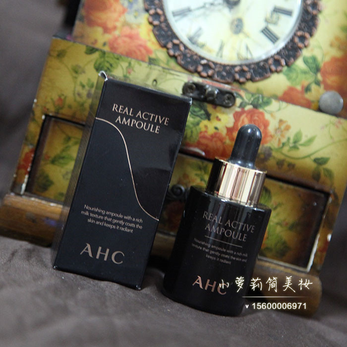 Hàn Quốc AHC Compound Plant Essential Oil 25ml Facial Essence Oil Ampoule Moisturising Brightening White Anti-Wrinkle Black Chai serum ahc đỏ
