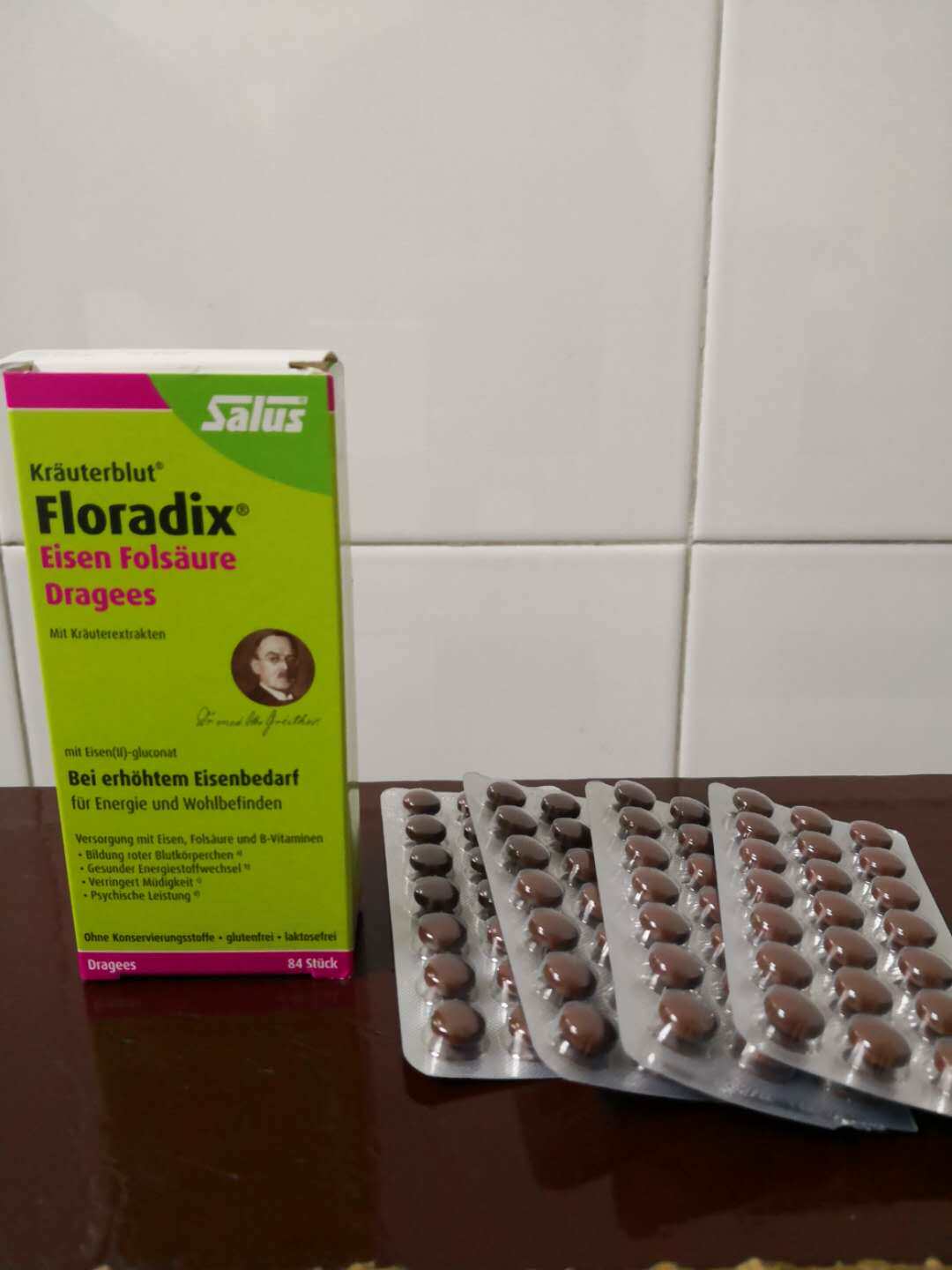 In 24 years, German iron tablet female iron supplements pregnant iron - supplemented ferroceous ferroceous ferroceous acid of 84 tablets of vitamin folate