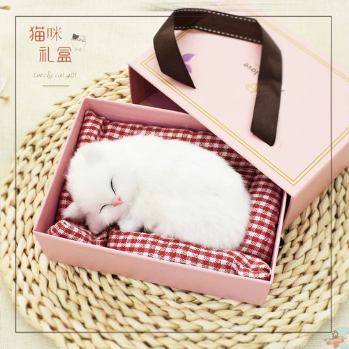 Реалистичная кукла, плюшевая игрушка, котенок, кот, подарок на день рождения