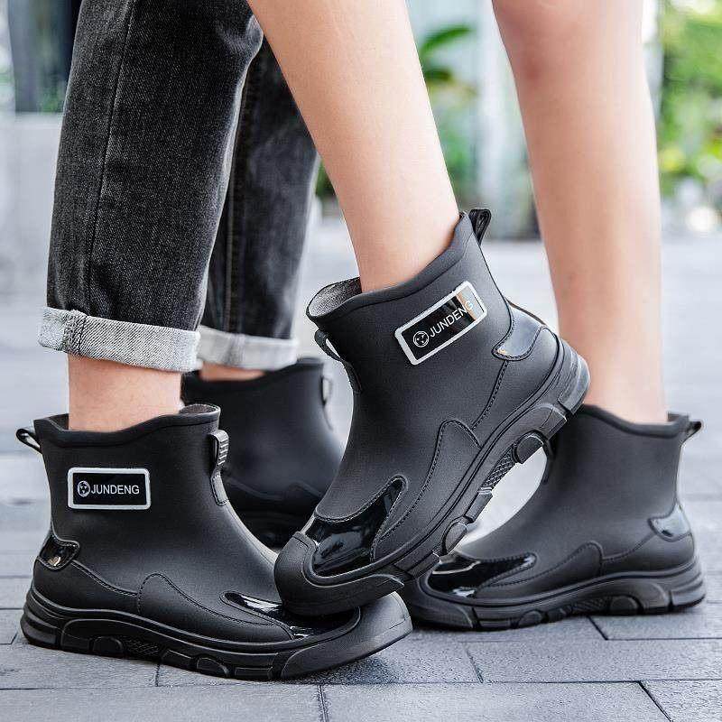 Short Rain Boots for Women, Adult Rain Boots for Rainy Days, Men's Wading Shoes, Rain Boots for Both Sunny and Rainy Days, Fashionable Waterproof Shoes