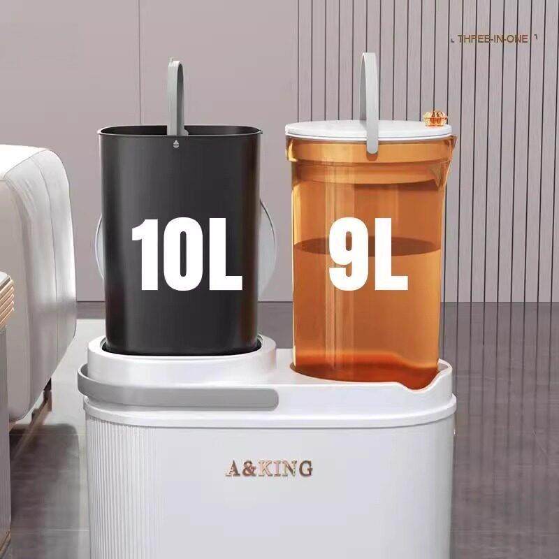 Japanese Imported High-End Tea Waste Separation Two-In-One Trash Can with Filter for Tea Dregs and Drainage Water, Specially Designed for Tea Tables