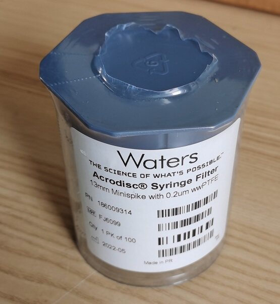 沃特世186009314过滤头wwPTFE Acrodisc过滤器0.2&mu;mx13mm 100个