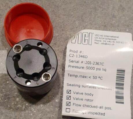 原装C2-1346D进样阀阀头 用于Vici的C2-1346阀 包含C-1C46定子