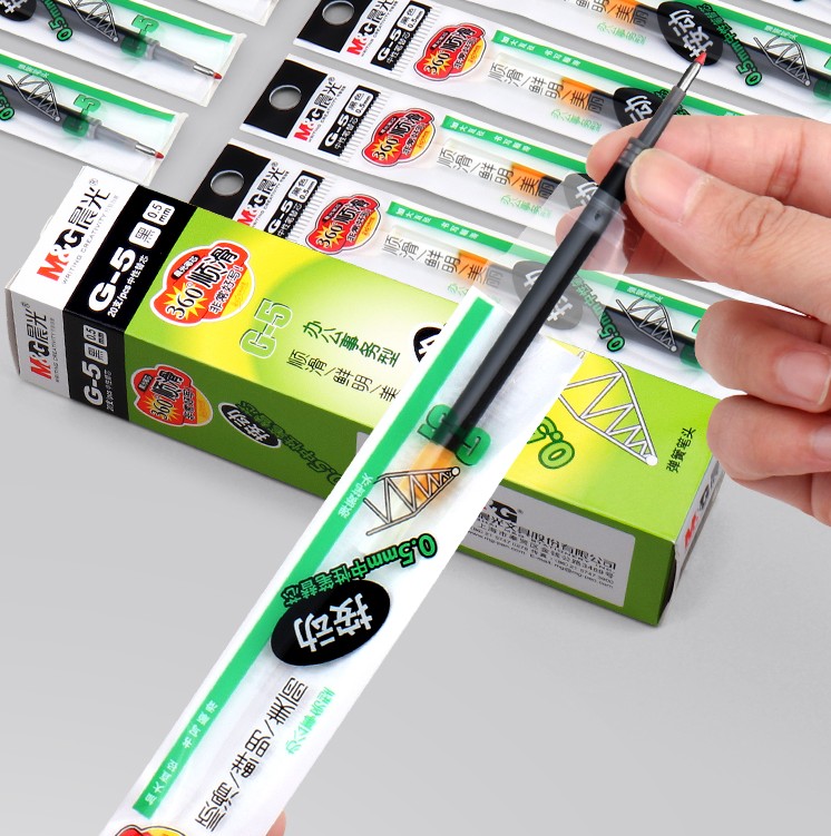 Chenguang G-5 press the refill Chenguang press the neutral refill 0 5mm red ink blue black water-based pen refill k35 refill