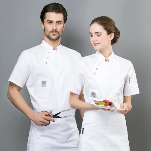 Отель Western Restaurant Chef Workwear Мужская летняя высококачественная модная кухня персонализированный шеф-повар Wear Wome Fashion Fashion с коротким рукавом