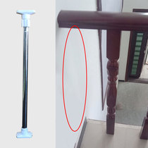 Stair protection net against the wall bundled support rod free of punching without nails does not affect the aesthetics of the wall top column