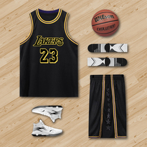 Lakers jersey custom team basketball uniform Celtics Warriors match uniform James Jersey commemorative version