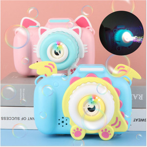 儿童灯光音乐泡泡相机 户外电动吹泡泡照相机玩具 儿童泡泡枪玩具