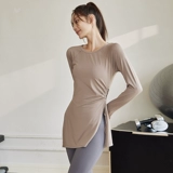 Одежда для йоги, комплект для тренировок для спортзала, дышащий спортивный лонгслив, изысканный стиль, для бега, по фигуре