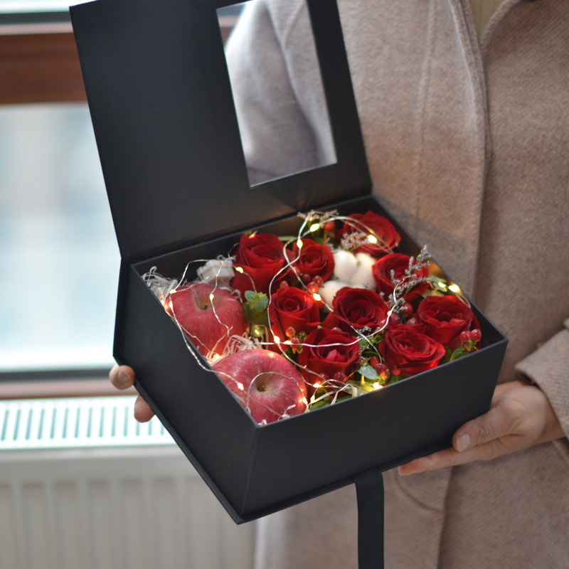 Rose Gift Box Christmas Christmas Eve Changsha Nanjing Shaoyang Flower Shop Zhuzhou Flower Birthday Gift City Express