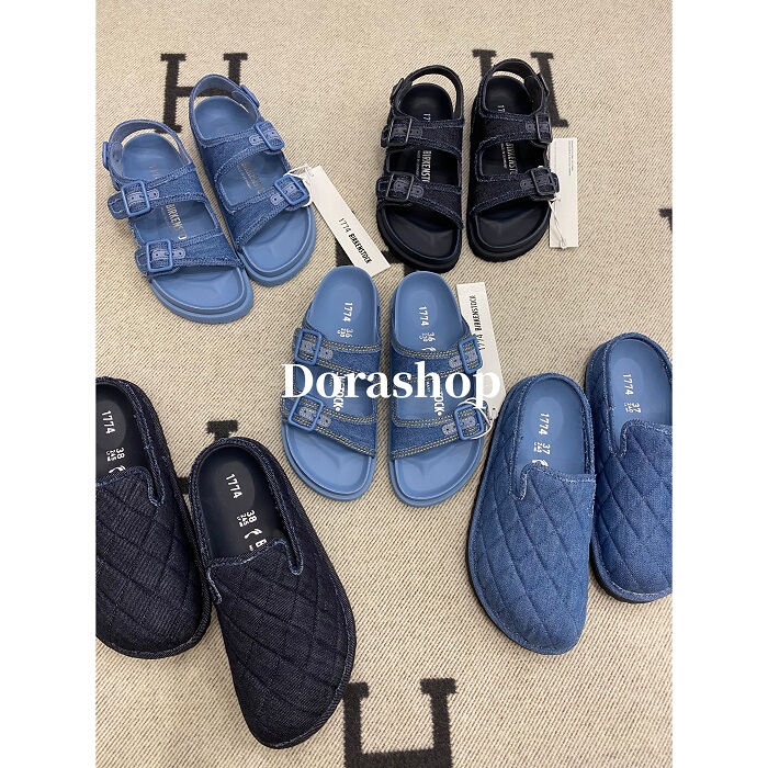 【Dorashop】In Stock Birkenstock 1774 Birkenstock Shoes Denim Series Sandals