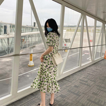 Dresses 2020 New summer green Liandress design Feminists The goddess Van Bubble Sleeveless Tail Skirt