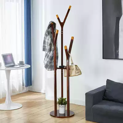 Branch coat rack bedroom hanger indoor rack Net red tree-shaped clothes pole all solid wood floor hanging hanger