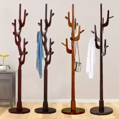 Tree-shaped coat rack small tree floor-standing simple modern hanger bedroom solid wood clothing rack branch hanging hanger home