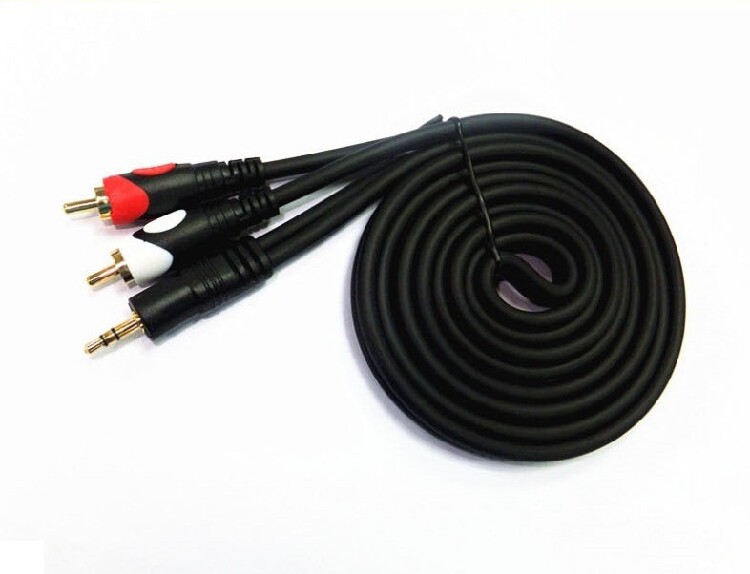 Audio line 3 5 turns 10% II RCA double lotus head computer to pick up power amplifier speaker line 1 8 m