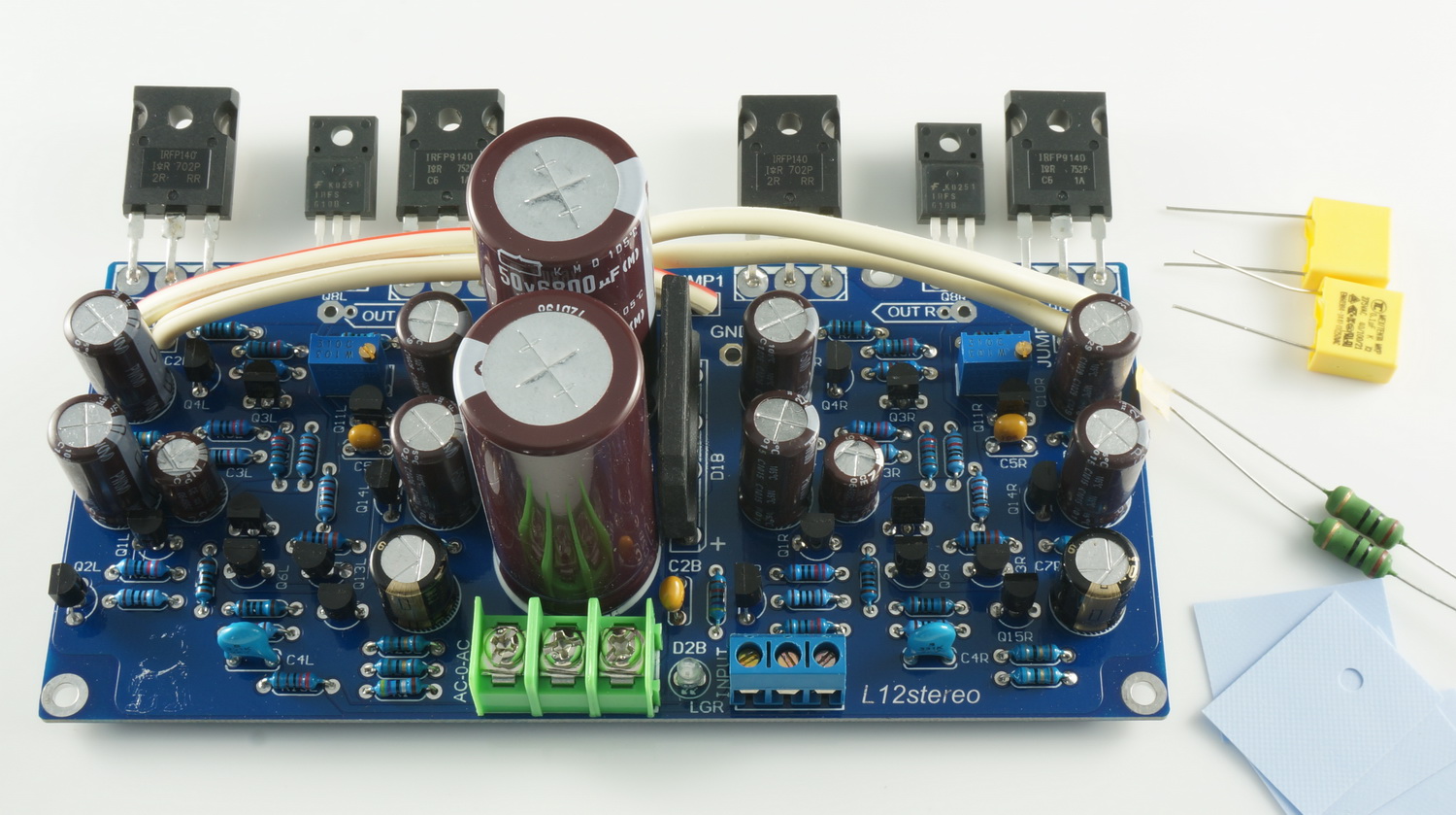 L12 Power amplifier board finished board Double channel FET output with rectifier filter VER2