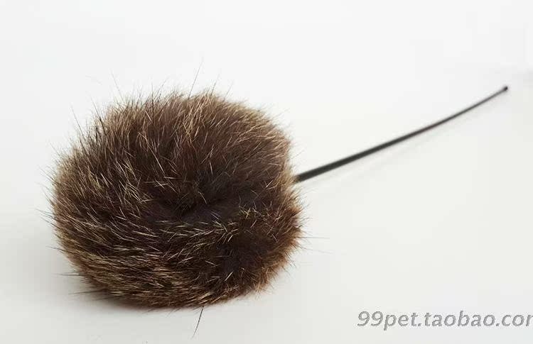 Mèo vui, đồ dùng cho thú cưng, bóng lông thỏ tự nhiên, mèo ngộ nghĩnh, que, mèo, chó, chó, đồ chơi tương tác, lông, âm thanh đồ chơi cho chó bull pháp